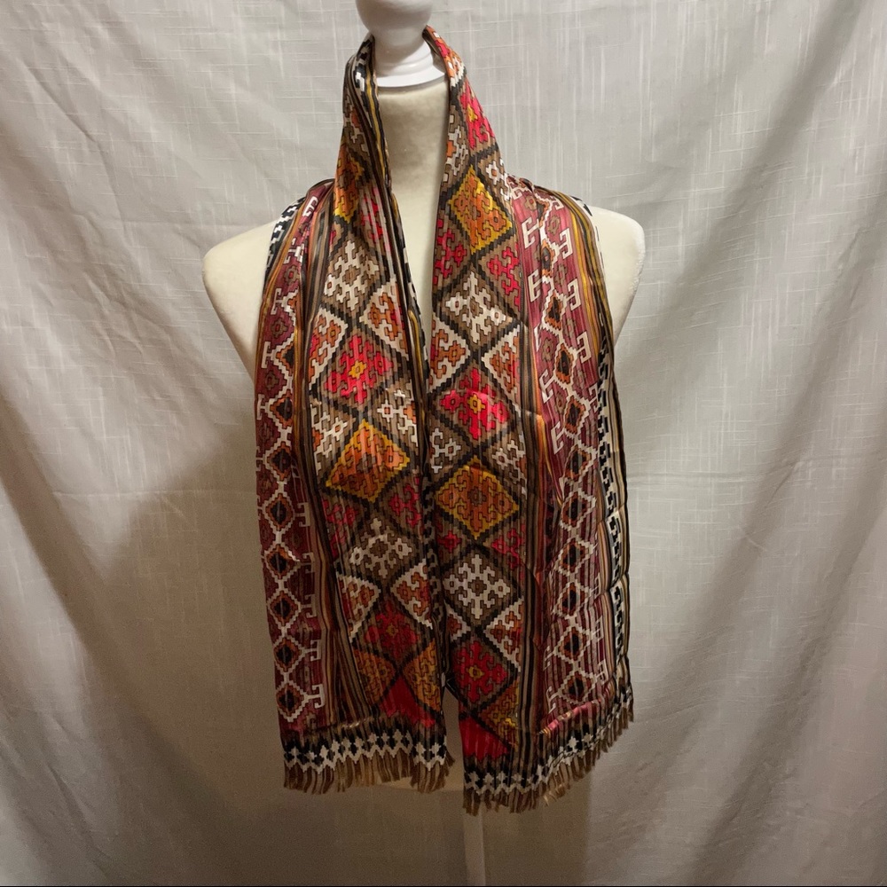 Oscar de la Renta silk scarf - Picture 1 of 3